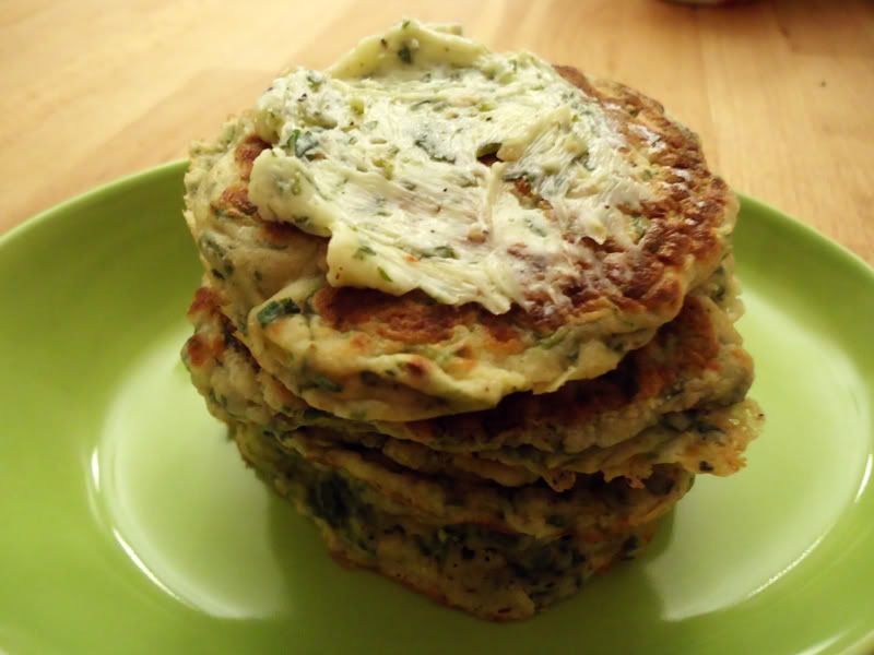 Ottolenghi’s Green Pancakes with Lime Butter created for joy
